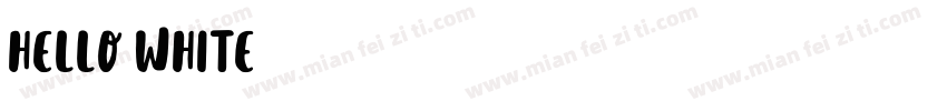 HELLO WHITE字体转换